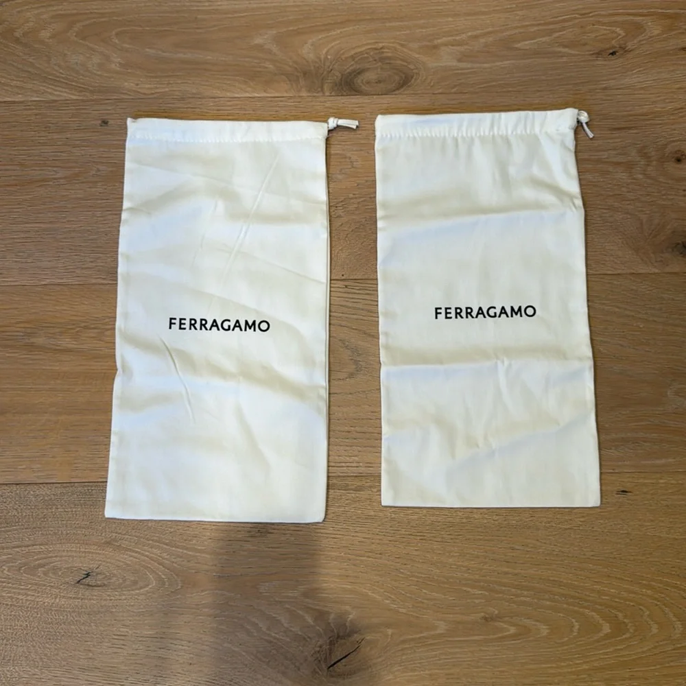 Ferragamo canvas dust/shoe bags